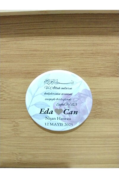 TREND 10 Adet Tül Kese İçinde Magnet Açacak Nişan, Nikah, Söz Ve Kına Hediyelikleri