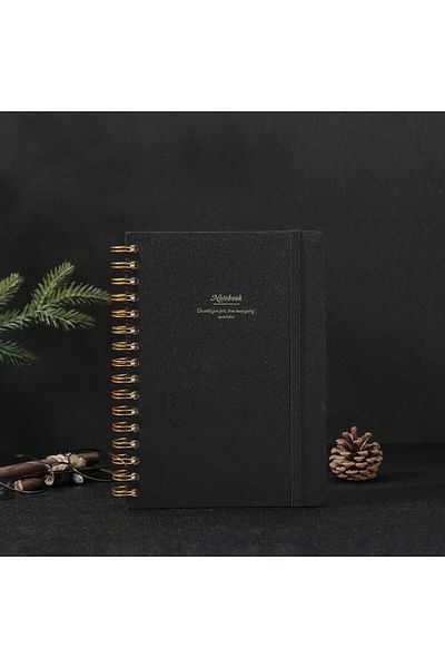 Victoria's Journals Canvas Spirilli Hard Cover Notebook A5 160 Sheets 100g Ruled