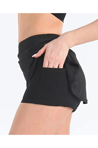 La Saade Y2k Rahat A Kesim Yüksek Bel Mini Tenis Etek, Şort Etek