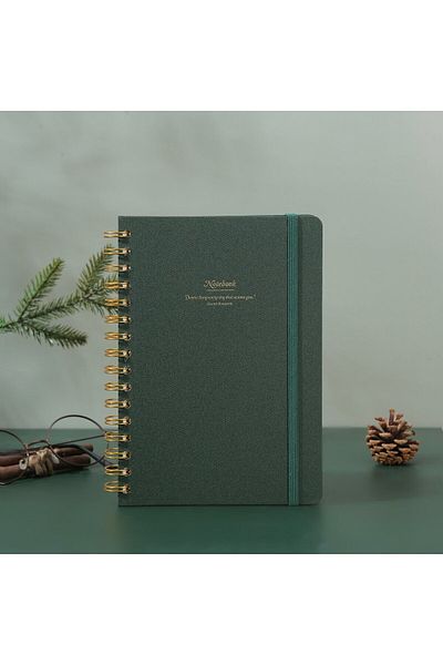 Victoria's Journals Canvas Spirilli Hard Cover Notebook A5 160 Sheets 100g Ruled