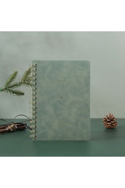 Victoria's Journals Vegan A5 Spiral Cover Notebook 128 Sheets 100 Grams Ruled