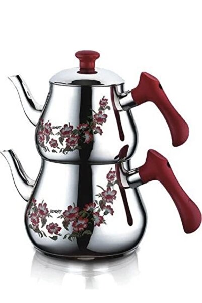 Özkent 348 Piramit Desenli Mini Çaydanlık