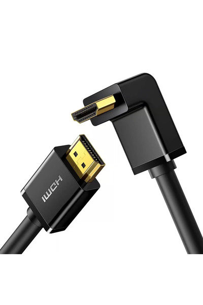 Ugreen يوجرين | كابل HDMI ذكر إلى ذكر بزاوية قائمة 90 درجة بطول 2 متر | أسود