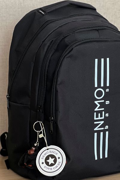 FCSTORE Unisex Λευκό-Μαύρο Αθλητικό Σακίδιο Πλάτης Μεγάλο Μέγεθος Τσάντα Laptop Ταξιδίου 45x30x15cm 24l