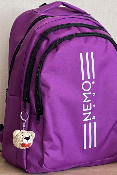 FCSTORE Unisex Μπλε αθλητικό σακίδιο πλάτης 45x30x15cm 24lt, Τσάντα Laptop Big Boy και Μπρελόκ Bear