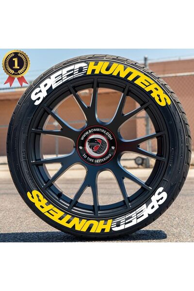 bombtire حروف إطارات الدراجات النارية والمركبات من Speedhunter - 4 قطع من ملص...