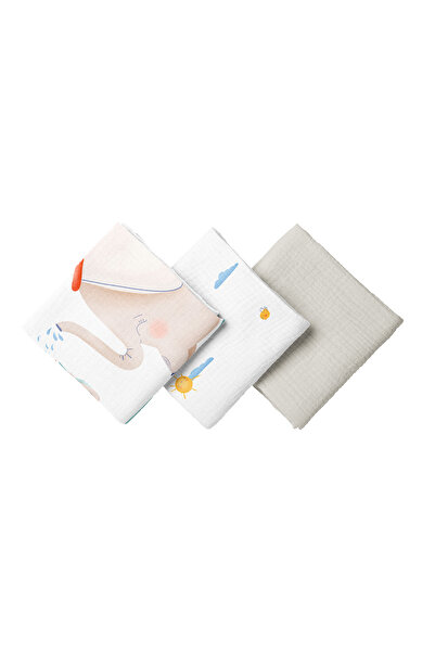 Casadora Baby 100% Cotton 3-Piece Muslin Cover Set -55X55Cm