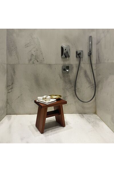 Shark Anatolia Maun Ahşap Banyo Taburesi Oturak L Boy (H:30.5CM)