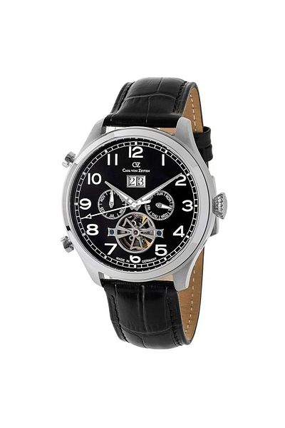 Carl Von Zeyten Mens Watch Cvz0003bk, Automatic, 45mm, 3atm