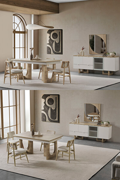 Eymense Palermo 4 Sandalyeli Yemek Odası Takımı