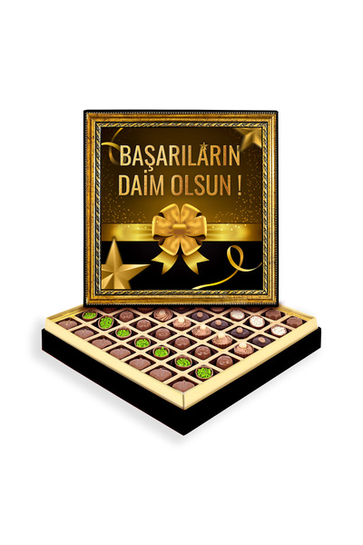 Valessi Chocolate Başarıların Daim Olsun Çerçeveli Tablo Kutusu Spesiyal Çikolatalı Büyük Boy (588 g)