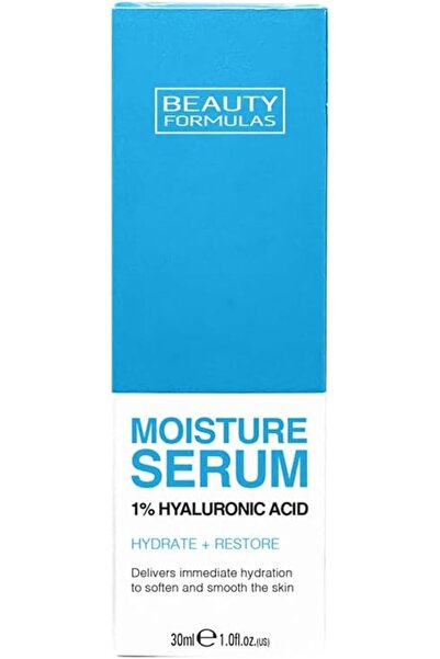 BEAUTY FORMULAS Moisture Serum With 1% Hyaluronic Acid To Hydrate + Restore, 30Ml