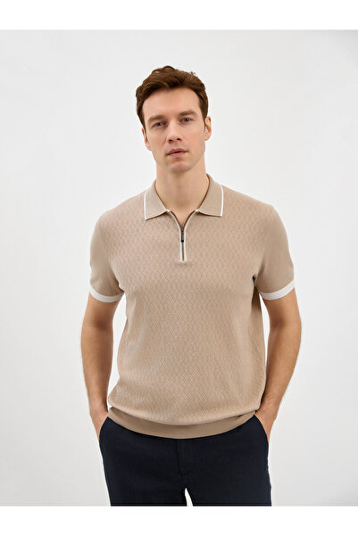 Karaca Erkek Regular Fıt Triko T-Shırt-Bej