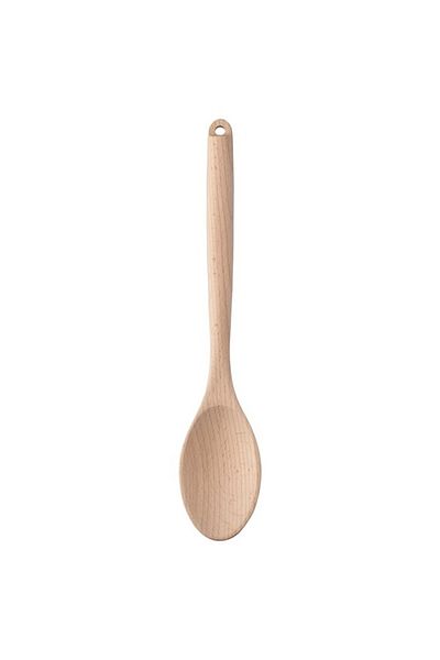 IKEA RÖRT Round Wooden Spoon – 31 cm Beechwood, Durable, Non-Scratch, Eco-Friendly