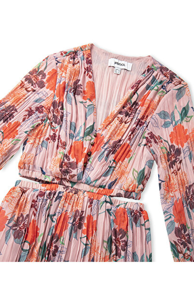 İpekyol Çiçek desen maksi elbise