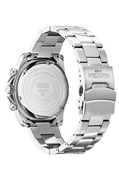 Roamer Mens Watch 862837 41 75 20, Quartz, 43mm, 10ATM