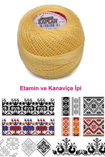 Kaplan Etamin and Cross Stitch Thread 8 No Code/Color: 742 - Royaleks