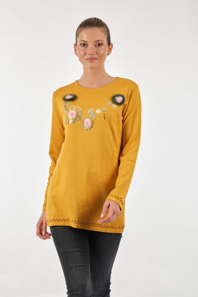 Two Mail Twomail Oversize вишита жіноча трикотажна кофта - зручна та стильна