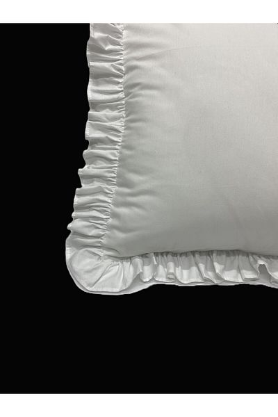 LILYUM Αρχική 100% βαμβακερή μαξιλαροθήκη Frilly 50x70 cm (1 ΤΜ)
