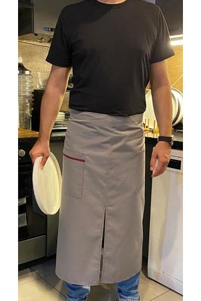 STOREMAX Dlshop Apron Bib Long Waist Gray Star