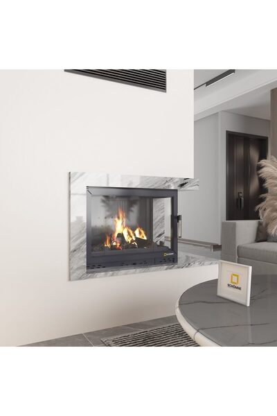 SCHÖMNE Schömne Döküm Şömine Haznesi Klapeli Sağ Camlı 70 cm