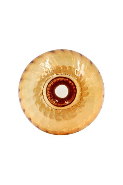 Arti Casa Vază decorativă, formă de ciupercă, din sticlă, Arti Casa, 15 x 12 cm, cărămiziu