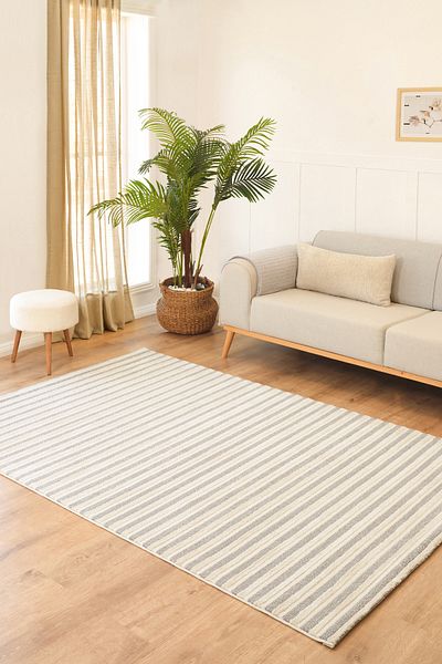 Kaşmir Halı 7/24 Sahara Emma Gray Living Room Kitchen Carpet Runner
