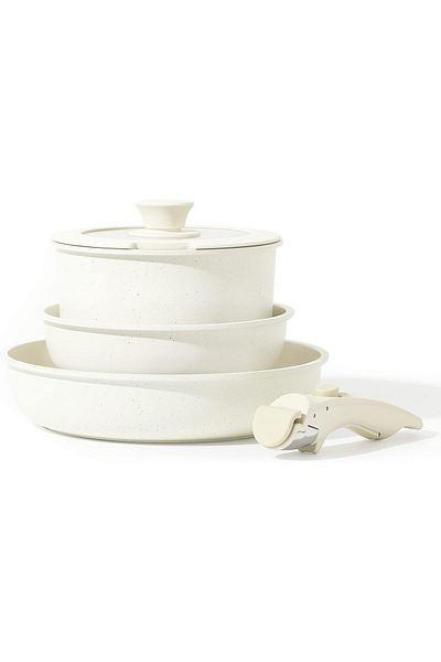 COOYA 5-piece Non-stick Cookware Set,for Cooking Traditional Cuisine,suitable For Home/hotel/restaurant
