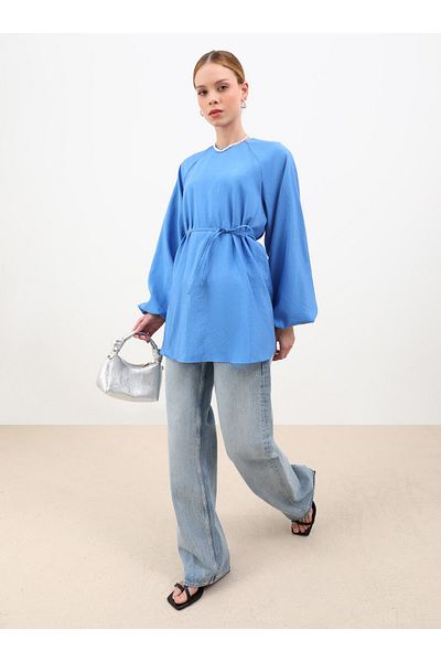 VAV Tunica cu maneca raglan - Albastru -