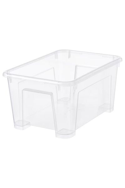 IKEA SAMLA Transparent Storage Box, 5L – Durable, Stackable & Easy to Organize