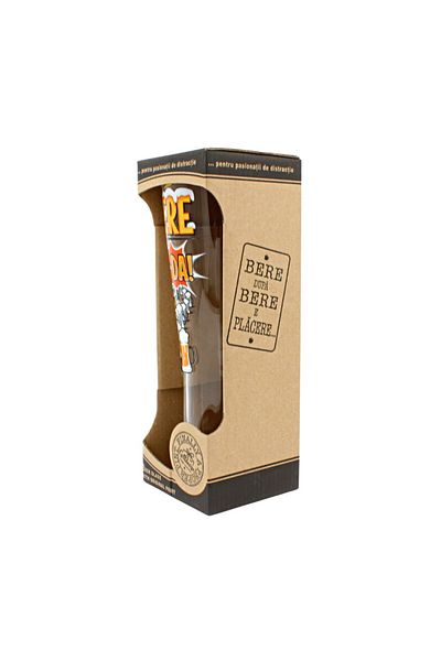 BM GİFT DESİGN Beer glass BEM BEER? 600ml
