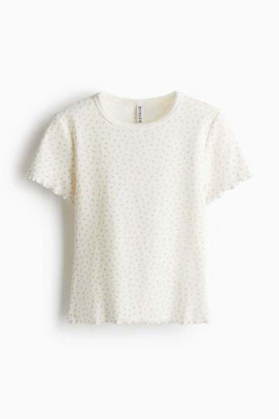 H&M Overlock-detail T-shirt