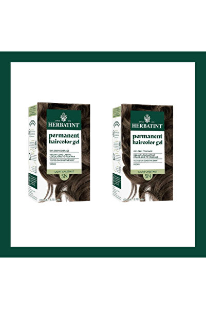 Herbatint Permanent haircolour gel 5N Light Brown 170 X 170ML 2Lİ