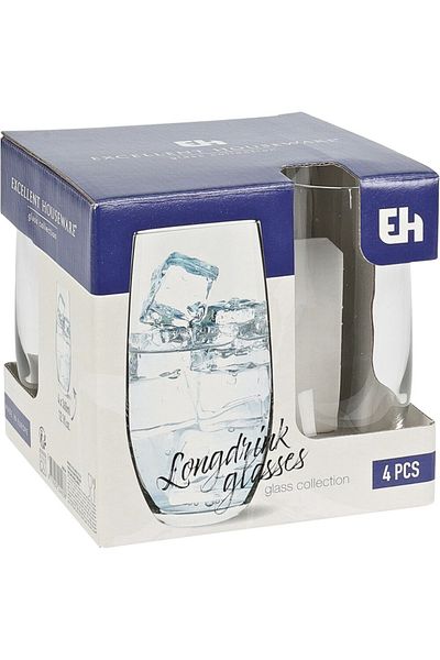 Excellent Houseware Set of 4 water glasses 360 ml
