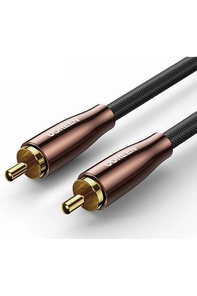 Ugreen | Coaxial & S/PDIF Male To Coaxial & S/PDIF Male Audio Cable  1M |Brown