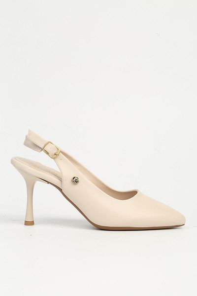 Pierre Cardin Cream Women's Heeled Shoes Pc-54736