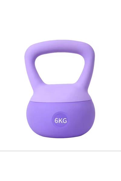 Leyaton 6 Kg Soft Kettlebell Yumuşak Tabanlı Metal Kumlu Ses Yapmaz Darbeye D...