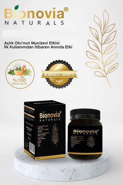 Bionovia Bitkisel Karışımlı Macun Açlık Otu Rezene Keten Tohumu Chia Kayısı İ...