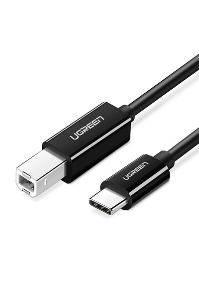 Ugreen كابل طباعة USB-C 2.0 إلى USB-B 2.0 بطول 2 متر | أسود