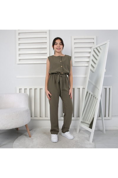 CRASSİ Girl's Jumpsuit Striped