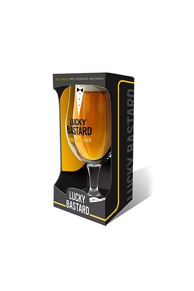 BM GİFT DESİGN Lucky Bastard beer glass 400ml
