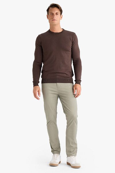 DeFacto Πλεκτό πουλόβερ Standard Fit Crew Neck C8814ax24wn