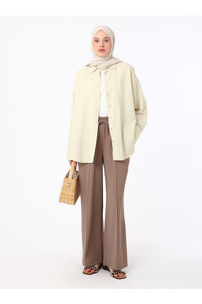 Refka Instant Calyposis and Detailed Crepe Pants - Refka