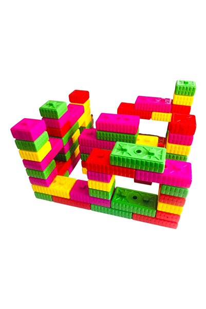 Laylay Toys Tuğla Blok 80 Parçalı Anaokulu Çocuk Yapı Blokları