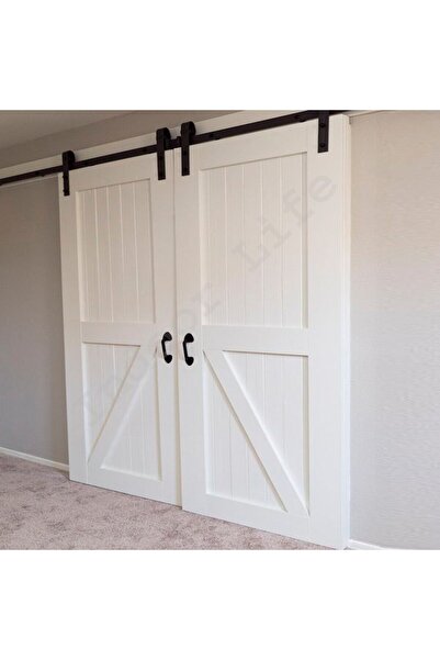 ERNAKS Sürgülü Kapı Ambar-Ahır Kapısı ÇİFT KAPILI SİSTEM 2,40 Mt Ray Dahil ( Kapının Kendisi Dahil Değildir