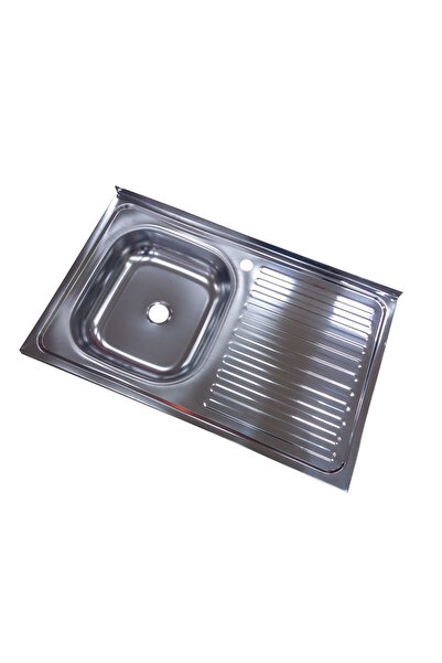 ZİNOX Chiuveta inox 430-04mm, Pentru masca ZLN-1862, cuva stanga+sifon scurgere cu ventil