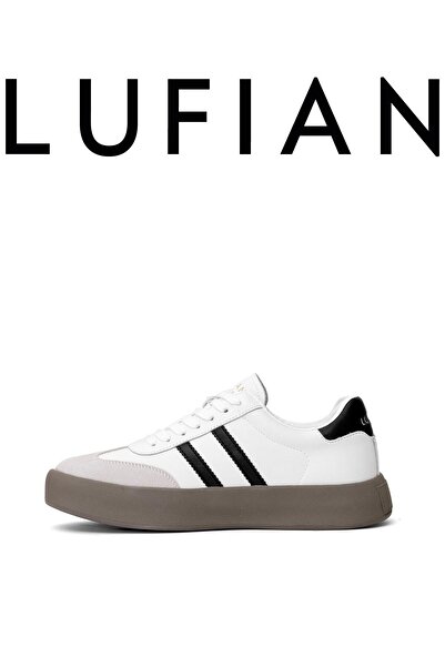 Lufian Hakiki Deri Bağcıklı Günlük Sneaker Beyaz Erkek Ayakkabı