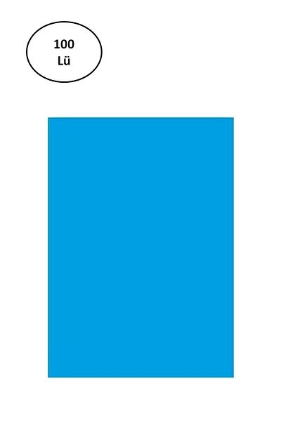 Alray Puti 2090 Font Cardboard 50X70 cm 100Pcs Blue