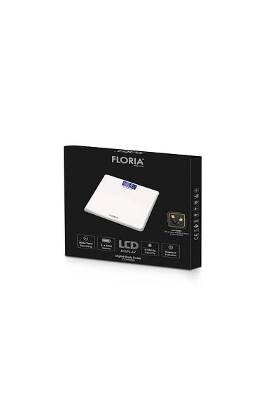 Floria Floria ZLN1988 electronic bathroom scale White, LCD screen, maximum capacity 180 kg