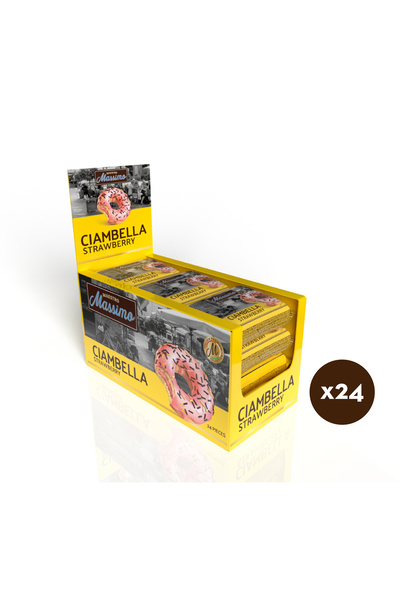Maestro Massimo Ciambella Strawberry (donut Çilekli) 45 Gr. 24 Adet (1 Kutu)